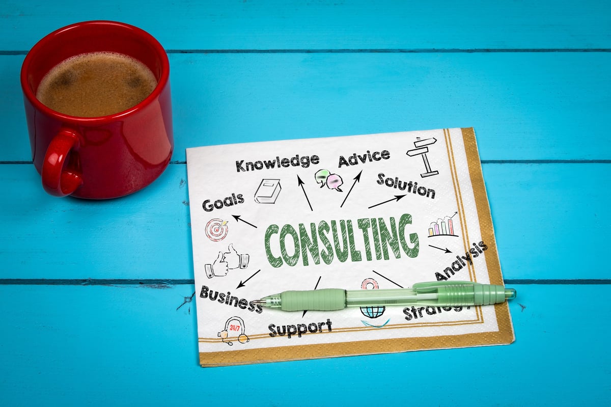 Consulting concept illustration representing advice and strategy